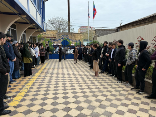 Учебная тренировка  в Институте мировой экономики г. Дербент